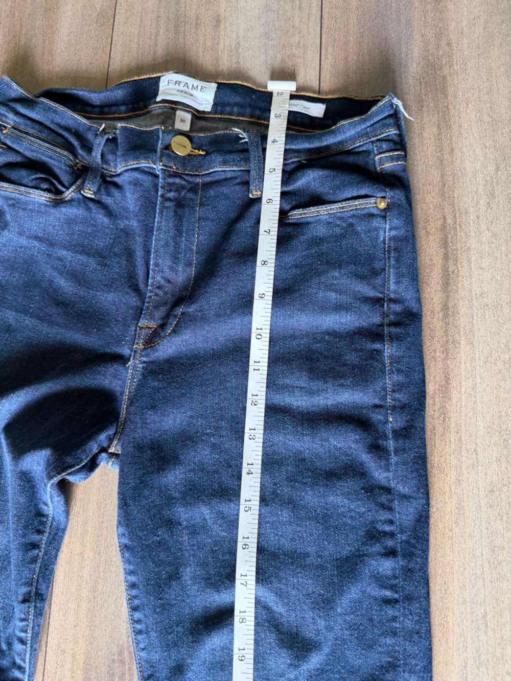 Frame Denim Dark Blue Flare Jeans - Picture 5 of 14